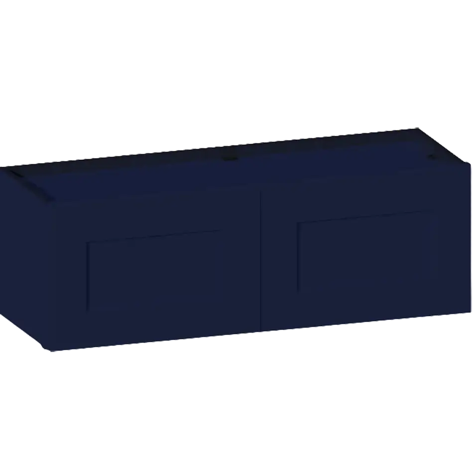 Wall Cabinet 2 doors 1 shelf - W3612 - Shaker Black