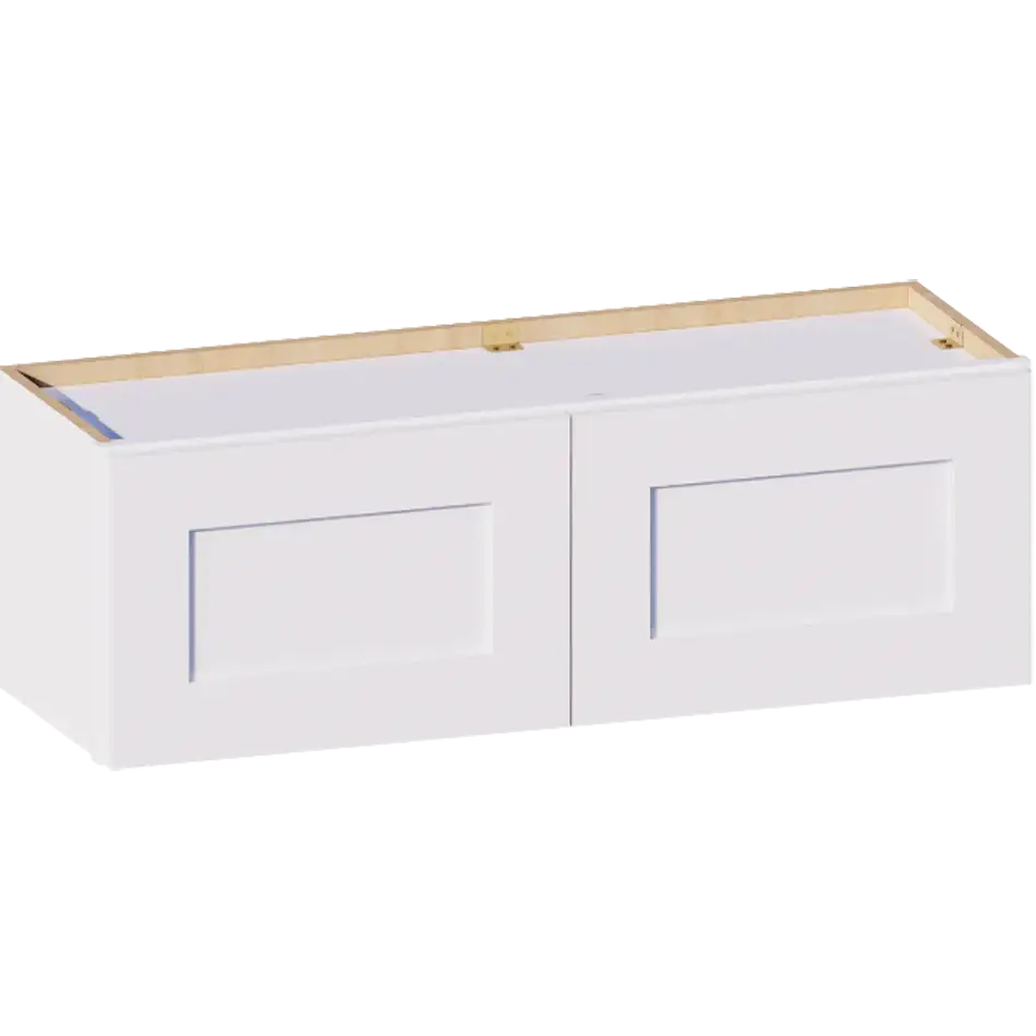 Wall Cabinet 2 doors 1 shelf - W3612 - Shaker White