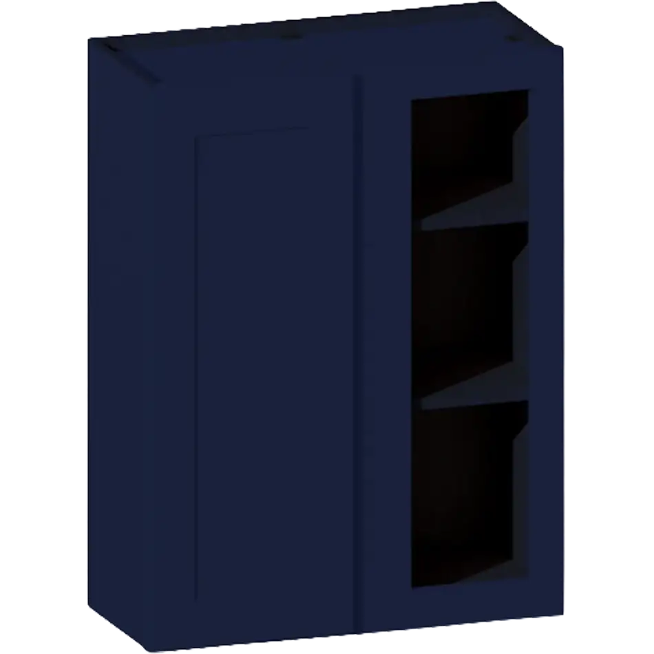Wall Blind Corner Cabinet, 1 Door, 2 Shelves - WBC2736