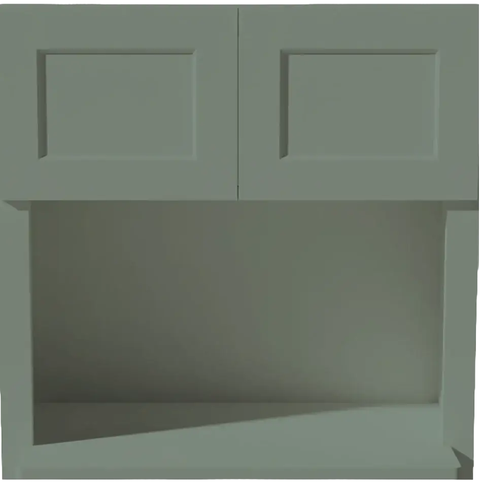 Wall Microwave Cabinet, 2 Doors, 2 Shelves - WBL2730